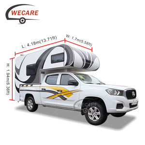 WECARE - Autocaravana 6x6, Caravana Deslizante <span class=keywords><strong>para</strong></span> Camioneta, Carcasa de Aluminio <span class=keywords><strong>para</strong></span> Camioneta, Cocina de Camping, Camioneta con Cama - Product Image 2