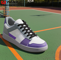 Sneakers basses personnalisées avec logo de marque pour hommes, OEM, chaussures de course originales en cuir véritable avec amorti, chaussures de basket-ball