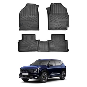 Tapis de sol de voiture haut de gamme toutes saisons, 3D en TPE moulé, 4 pièces, tapis intérieur de voiture - Product Image 1