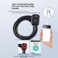 Serrure de vélo numérique intelligente portable TUYA avec carte électronique NFC, application mobile Tuya Cloud et déverrouillage par empreinte digitale et clé