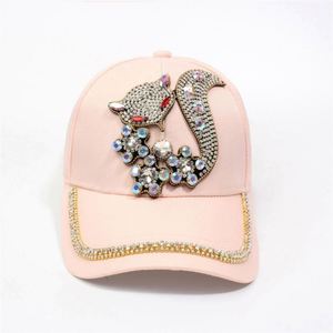หมวกเบสบอลแฟชั่นขายส่ง ประดับเพชร ปรับขนาดได้ กันแดด หมวกปักคริสตัลรูปกากบาท หมวกยีนส์ หมวกคาวบอย หมวกกีฬา - Product Image 4