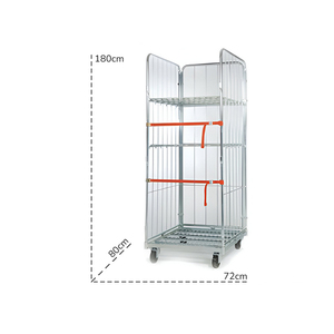 Carro logístico de malla metálica Barbero M720, 715x805x1800mm, capacidad 600kg - Product Image 1