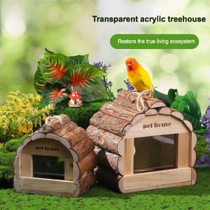 Perroquet Bluebird Colibri Jardin Maison D'oiseau En Bois Suspendu Maison Pour Animaux De Compagnie pour Dégagement Extérieur Attrayant pour Oiseaux Sauvages - Product Image 4