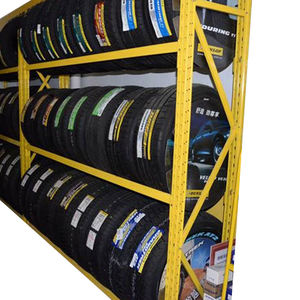 Metal Truck Tyre Storage Foldable Tire Rack OEM Heavy Duty Durable Warehouse Collapsible Stacking Steel Stackable 4 High CN;ZHE