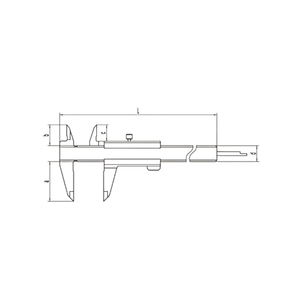 <span class=keywords><strong>Calibrador</strong></span> <span class=keywords><strong>Vernier</strong></span> de acero inoxidable 0-150-200-300mm Herramienta de medición estándar de aceite de joyería industrial - Product Image 6