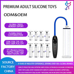 Pompe à pénis électrique lavable sans latex pour hommes, entraîneur de masturbation pour adultes, agrandisseur sans effets secondaires, avec lubrifiant/spermicide - Product Image 1