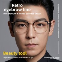 Lunettes Danyang style punk, nouvelles montures demi-cerclées pour hommes, personnalisables sur ordonnance, montures de myopie haut de gamme en titane pur AC