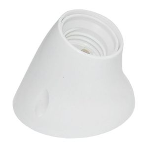 Portalampada E-27 Curvo, Design Versatile, Supporto per Lampadine Standard, Ideale per Illuminazione in Case e Spazi - Product Image 1
