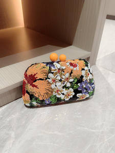 Mode 2025 nouvelles dames dîner robe fleur pochette Banquet perlé Sequin sac de soirée pour les femmes Sac <span class=keywords><strong>Tendance</strong></span> 2024 - Product Image 5