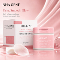 Pads Toniques en Coton Coréens au Collagène et Peptides PDRN pour une Hydratation Profonde, une Lissage des Rides et une Régénération de la Peau – Vente en Gros Direct Usine