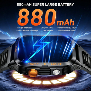 DSM11 Black KT89 Sports Smart <b>Watch</b> Strong Flashlight 3ATM Waterproof 880mAh <b>Battery</b> Sleep Monitoring Outdoor Smartwatch - Product Image 6