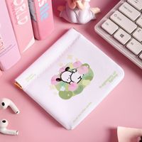 Trousse de maquillage portable Shrapnel Mini pochette cosmétique à fermeture automatique avec un design imprimé mignon en matériau PU