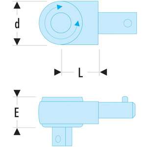 FACOM - R.372 Compact <b>ratchets</b> - drive 9 x <b>12</b> mm - EAN 3148510531700 AIRCRAFT AND AVIATION TORQUE CONTROL - Product Image 2