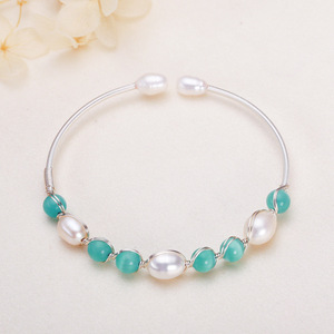 Pulsera de Perlas de Agua Dulce de Tendencia Verano 2024 para Mujer, Nuevo Diseño con Pulsera de Perlas Auténticas de Nicho - Product Image 2