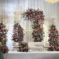 Bruidsbloemen Luxe Roze Bloemwandpanelen - Roze Luxe Bloemachtergrond voor Bruiloften & Evenementen