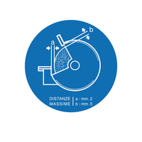 Meule d'ajustement obligatoire en aluminium 270x270mm Fabriquée en Italie