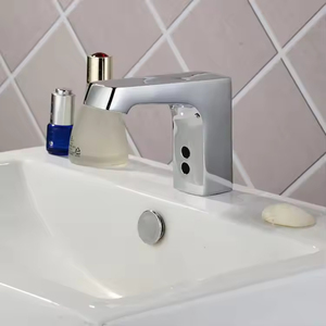 Grifo de Lavabo Moderno de Latón Cromado <span class=keywords><strong>con</strong></span> <span class=keywords><strong>Sensor</strong></span> Táctil, Monomando, Montaje en Cubierta, Ahorro de Agua, Apagado Automático, Fácil Instalación - Product Image 6