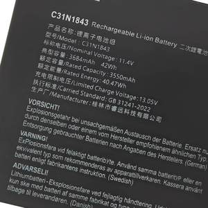 Batterie d'ordinateur portable au lithium C31N1843 42Wh 3550mAh pour Asus VivoBook S14/S15 S432FL S432FA S432F S532FA S532FL - Product Image 3