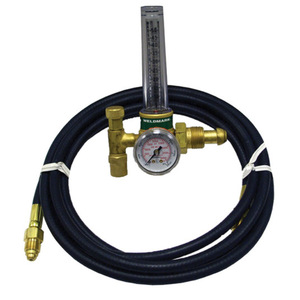 Régulateur de soudage Argon CO2 MIG TIG avec manomètre et tuyau CGA320 0-15 SCFH pour soudage au gaz - Product Image 3