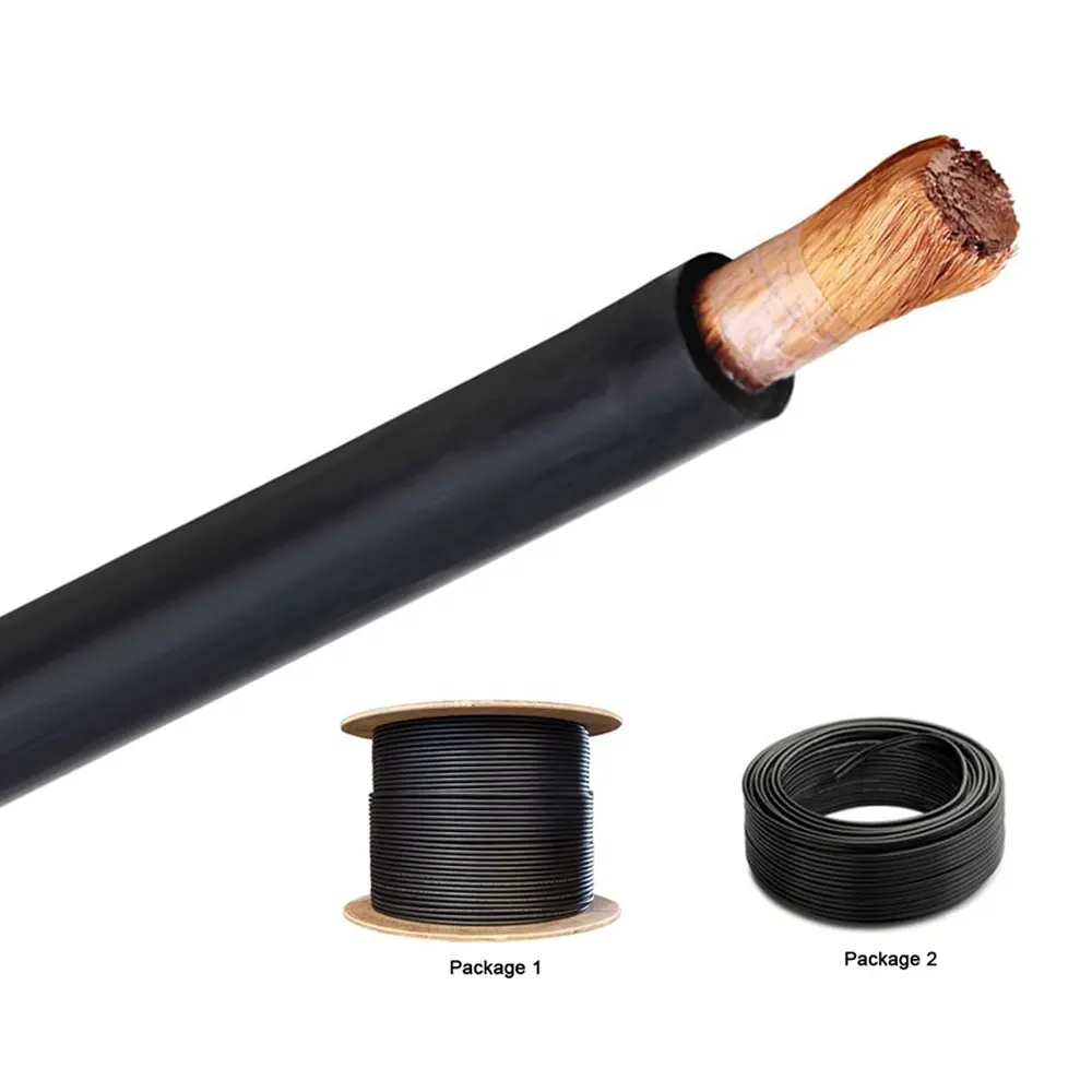 Cable de soldadura revestido eléctrico, conductor de cobre, pvc/Goma/epr, 10, 16mm, 25mm, 35mm, 50mm, 70mm, 95mm, 120mm, 185mm