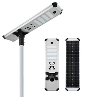 Lampadaire solaire LED tout-en-un en alliage d'aluminium pour extérieur, batterie intégrée, étanche IP65, garantie 5 ans, certifié ROHS CE, 3000-6500K