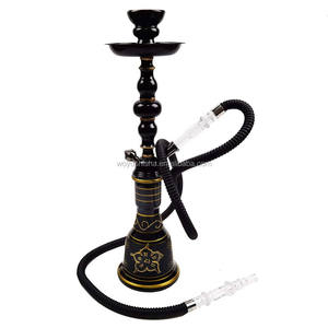 Consummate Best Noir Bleu Narguilé Shisha 2 Tuyaux Pour Fumer Narguile Sheesha Chicha Tabac Cigarette Night Club Bar Lounge KTV - Product Image 6