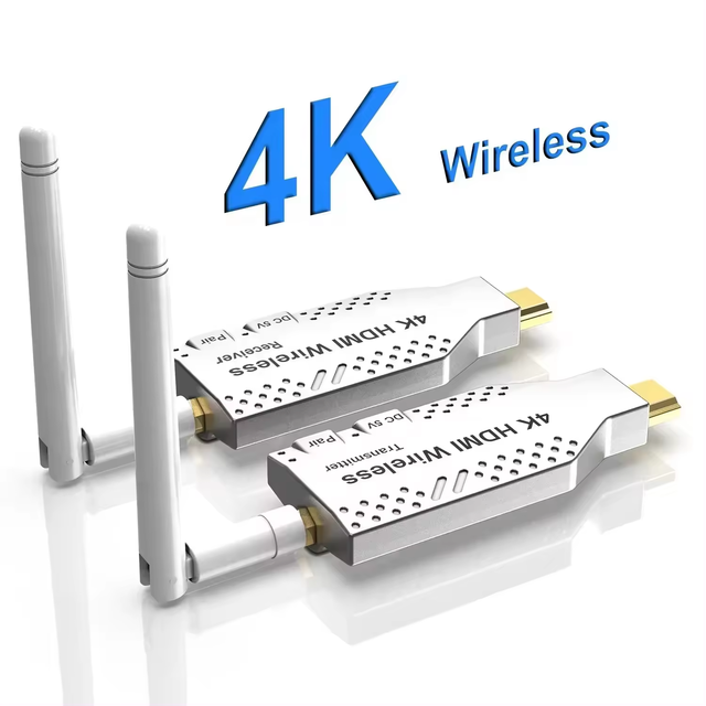 4K HD-MI Wireless Transmitter and Receiver Plug Play  Video Display Port to HD-MI Adapter