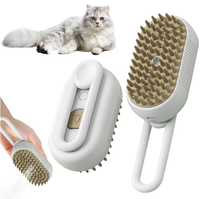Brosse électrique portable 3 en 1 pour épilation des poils de chien et de chat à la vapeur pour les poils longs et courts.