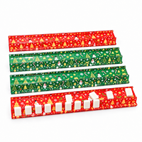 Ensemble cadeau de Noël vert : Supports de Mahjong en acrylique pour 4 joueurs, supports de tuiles ondulés festifs, non toxiques, écologiques, jeu américain