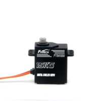 Servo Digital sin Núcleo FT2815M 7.4V 15kg.cm con Engranajes Metálicos y Carcasa de Aluminio 180 °   Para Robots RC, Helicópteros, Coches, Aviones, Camiones y Vehículos con IA