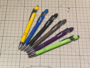 Wholesale Promotional Custom Logo Metal Touch Screen Ballpoint <strong>Pens</strong> 1.0mm 18g <strong>Multiple</strong> <strong>Colors</strong> Black Ink UV/Laser Engraving Gift - Product Image 3
