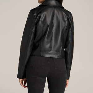 Chaqueta de Motocicleta de Invierno de Alta Gama, Chaqueta de Cuero Genuino Personalizada, Abrigos de Cuero Genuino Vintage para Mujer - Product Image 2