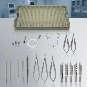 Kit chirurgical manuel pour la cataracte en acier inoxydable, 21 pièces, instruments de microchirurgie ophtalmique, boîte de stérilisation, utilisation hospitalière - Product Image 3