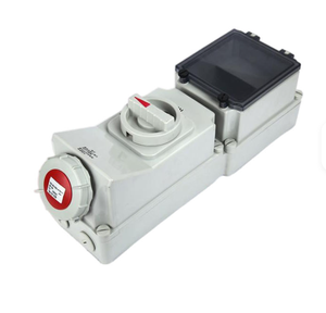 Prise étanche IP67, prise européenne avec verrouillage double et rail de guidage standard DIN - Product Image 1