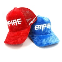 Casquettes de camionneur en velours pelucheux et maille, style Y2K, Hip-hop, Skate, multi-styles, gothique, streetwear, brodées