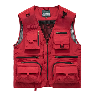 BUBBA Outdoor Fly Fishing Vest Lightweight Quick Dry Multi Pocket Waistcoat for Men with <strong>Rod</strong> <strong>Holder</strong> - Product Image 2