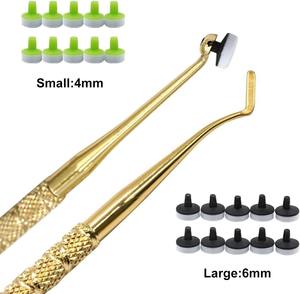 Set di Spatole per Otturazioni Dentali in Resina Composita, Doppia Testa Placcata in Titanio, Manico Spesso, Accessori per Dentisti - Product Image 4