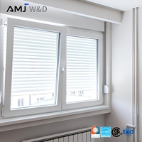 Ventanas de Triple Vidrio con Eficiencia Energética, Ventana Abatible de Aluminio con Diseño de Rejilla y Grilleo, Ventanas Abatibles NFRC