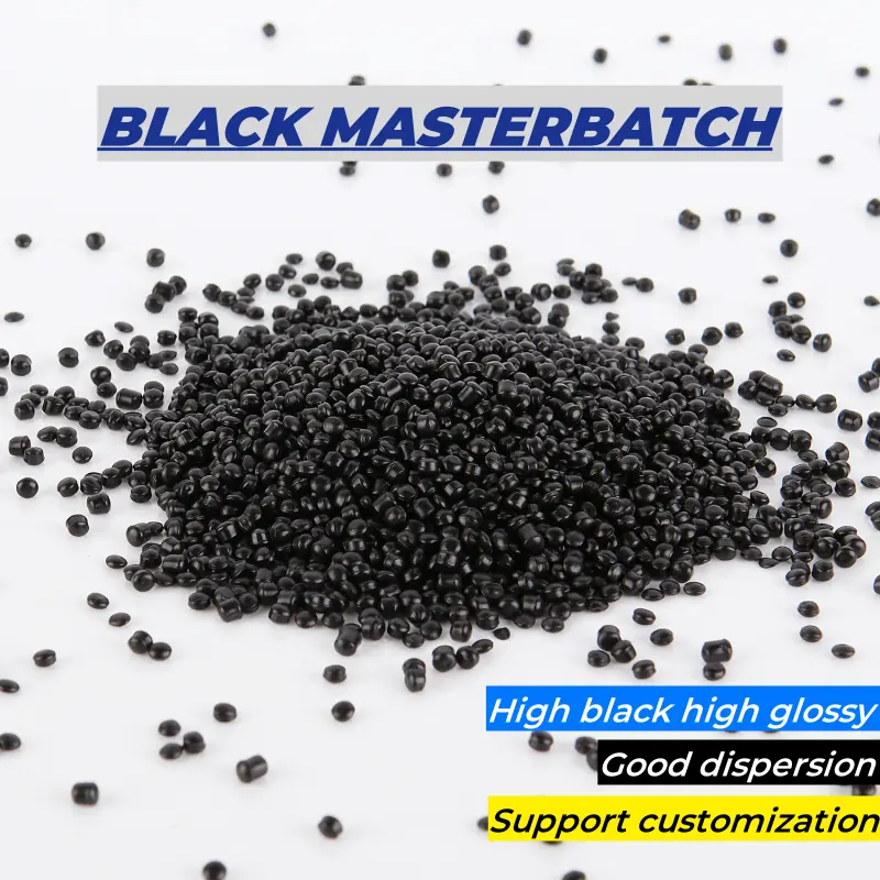 Konsentrasi tinggi karbon hitam plastik masterbatch batch granule master black batch