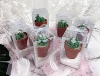 Nouveautés pour les fêtes, bougie en forme de plante succulente, mini cactus, bougies chauffe-plat pour les souvenirs de mariage pour les invités