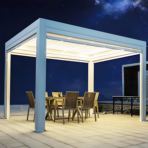 Pérgola Bioclimática Motorizada de Aluminio para Exteriores, Impermeable, con Toldo Personalizado para Patio, Cubierta para Patio Trasero - Product Image 4