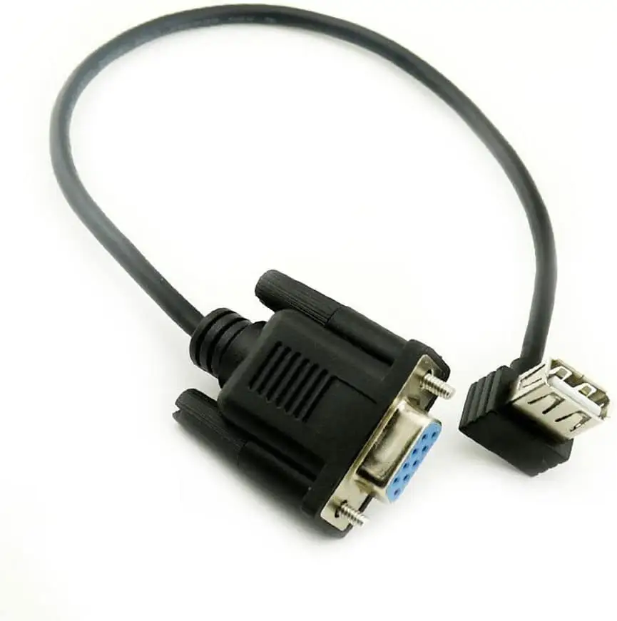 Последовательный Кабель-адаптер RS232 DB9 «Мама»-USB 2,0 A «мама», конвертер 8 дюймов 25 см