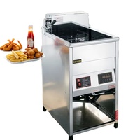 Olla Eléctrica Comercial Nueva de Acero Inoxidable con Control Digital de Temperatura, de un Solo Tanque y 30L, para Restaurantes y Pollo Frito