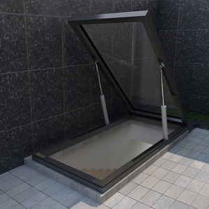 Thiết kế hiện đại khung hợp kim nhôm phẳng mái cầu thang 70 độ kích thước lớn Thông Minh Điện Skylight sunroom tự động TOP louver - Product Image 4