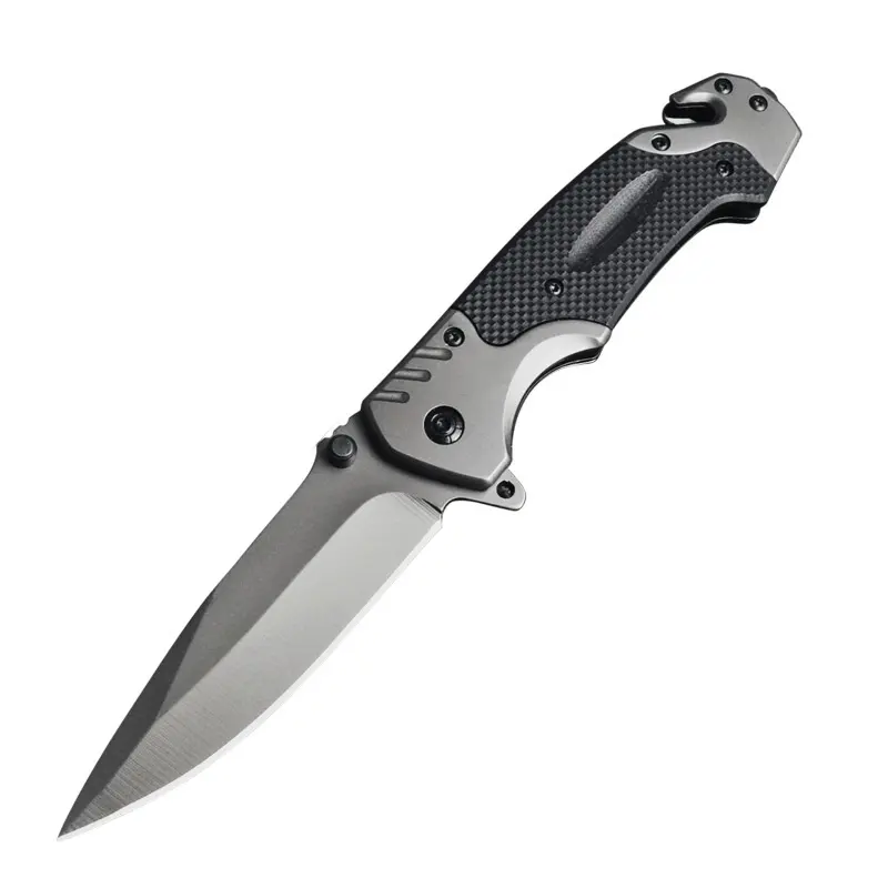 Good Quality Black Coating Aluminum Handle Folding Pocket Knife Tactical Combat Survival Knife