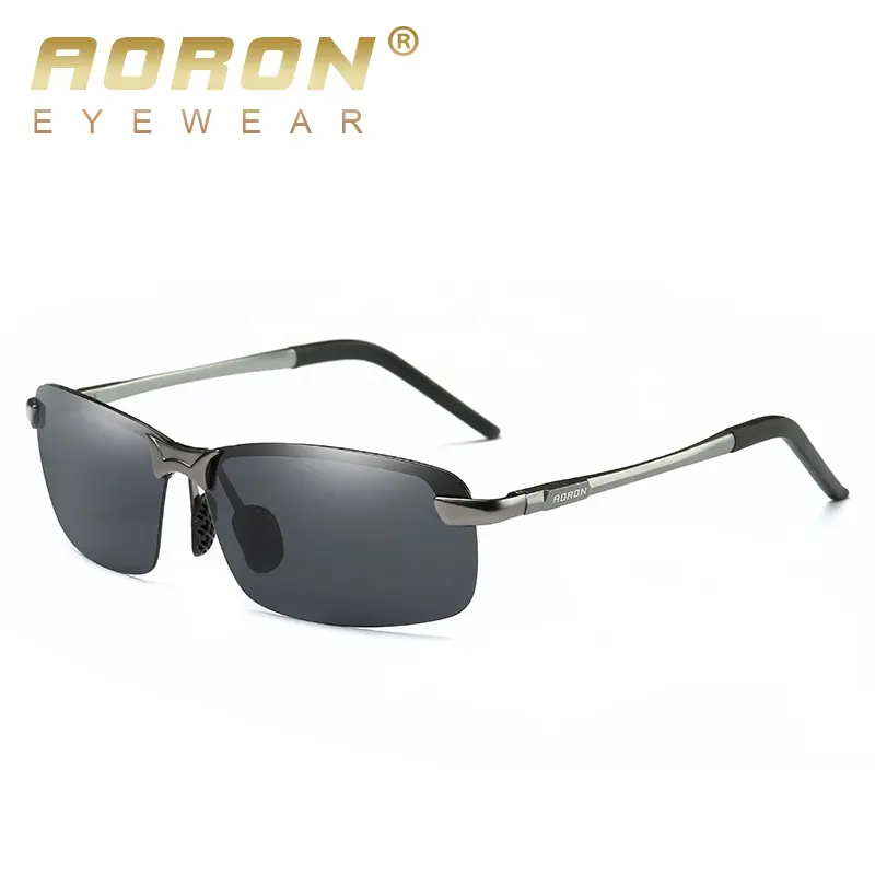 Aoron-gafas de sol de aluminio y magnesio para hombre, lentes de sol polarizadas para deportes al aire libre y ciclismo, UV400, A3043