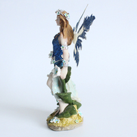 Décoration de jardin extérieure personnalisée pour la maison, figurine miniature 3D, sculpture, modèle personnalisé, nouvelle figurine de fée en résine verte