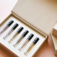 Coffret de découverte de parfums de luxe 6 pièces 2 ml avec fermeture magnétique, flacons d'échantillons de parfum, boîte cadeau en papier, kit de test personnalisé