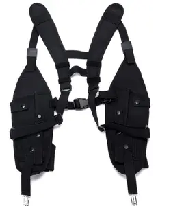 Pemegang Dada Harness Bahu Radio Tahan Lama Universal Vest Rig