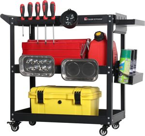 Carrito Multiusos para <span class=keywords><strong>Tatuajes</strong></span> con 3 Estantes, Carro Rodante <span class=keywords><strong>de</strong></span> Metal <span class=keywords><strong>de</strong></span> Grado Industrial, Organizador <span class=keywords><strong>de</strong></span> Herramientas, Carrito para Tienda <span class=keywords><strong>de</strong></span> <span class=keywords><strong>Tatuajes</strong></span> - Product Image 4